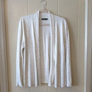 Women's Cream Open Front Sweater Verve Ami Size Large